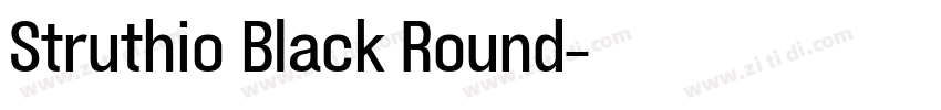 Struthio Black Round字体转换 Struthio Black Round字体转换